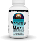 Magnesio Malato 200 Cápsulas — Source Naturals