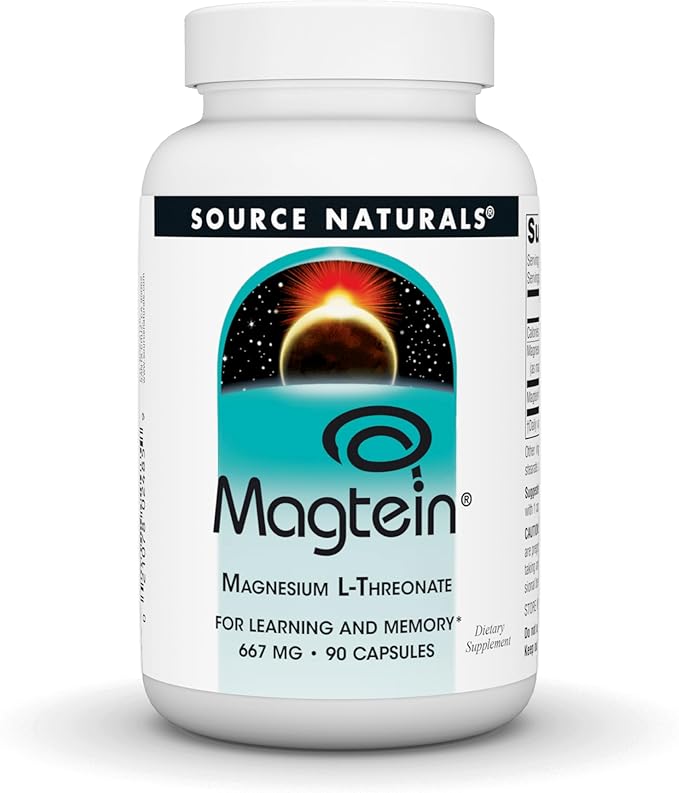 Magnesio Treonato Magtein® 90 Cápsulas — Source Naturals